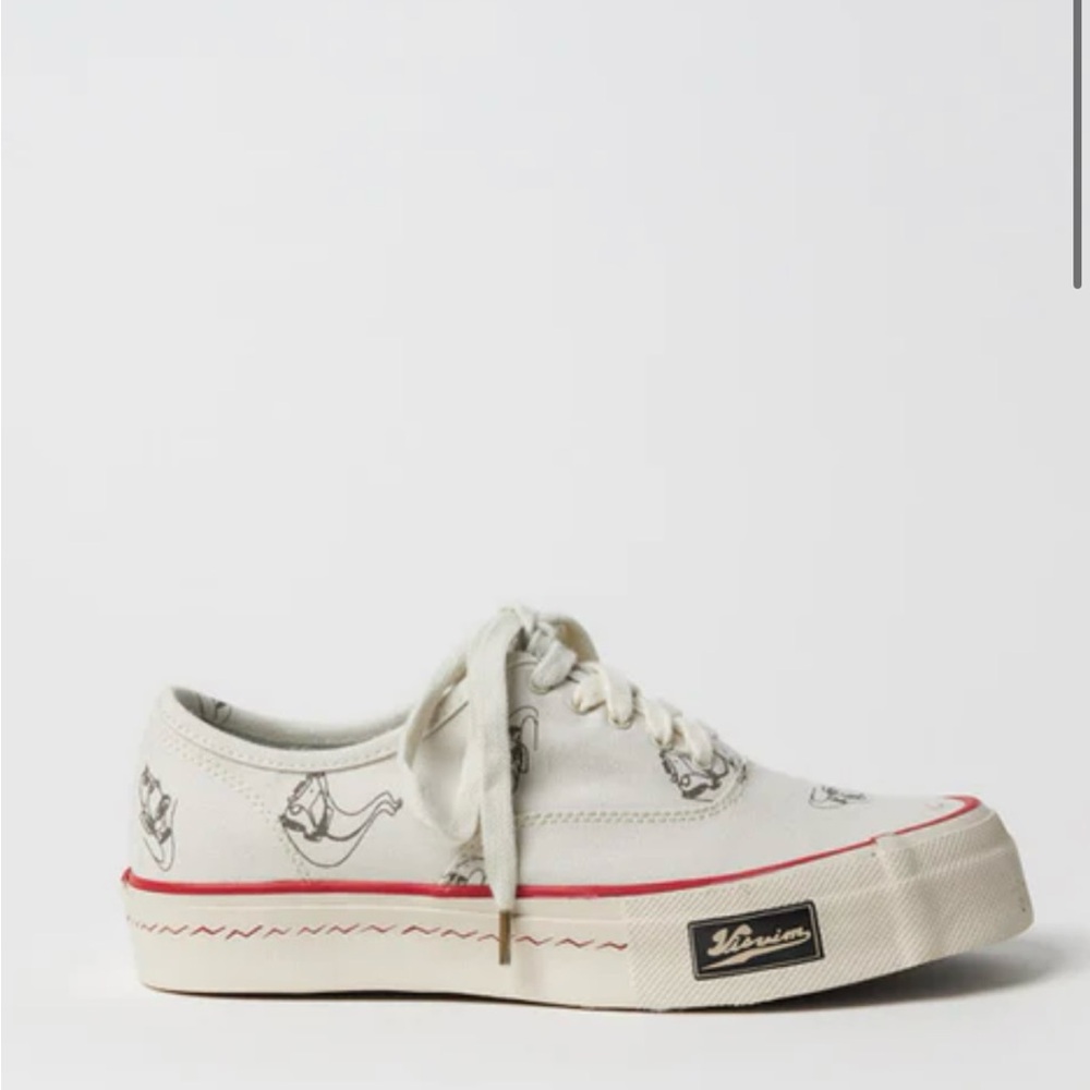 Visvim White and Red Sneakers
